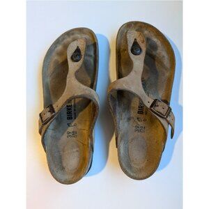 Birkenstock Gizeh Nubuck Leather Mocha 39 (W9)